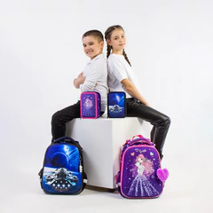 Ранец BRAUBERG PREMIUM, 2 отделения, с брелоком, &laquo;Spaceship&raquo;, 38&times;29&times;16 см, 270596
