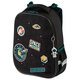 Ранец BRAUBERG PREMIUM, 2 отделения, с брелком, "Space mission", LED ЛАМПОЧКИ, 38х29х16 см, 270599