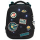 Ранец BRAUBERG PREMIUM, 2 отделения, с брелком, "Space mission", LED ЛАМПОЧКИ, 38х29х16 см, 270599