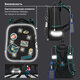 Ранец BRAUBERG PREMIUM, 2 отделения, с брелком, "Space mission", LED ЛАМПОЧКИ, 38х29х16 см, 270599