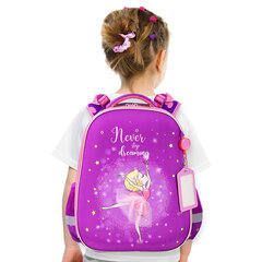 Ранец ЮНЛАНДИЯ EXTRA, с дополнительным объемом, &laquo;Dancing girl&raquo;, 38&times;29&times;18 см, 270675