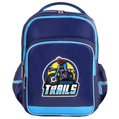 Рюкзак ЮНЛАНДИЯ MILD, 2 отделения, эрго-спинка, &laquo;Adventure trails&raquo;, 36&times;28&times;18 см, 270680