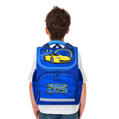 Ранец ПИФАГОР BASIC, с эргономичной спинкой, &laquo;Racing car&raquo;, 35&times;28&times;18 см, 270689