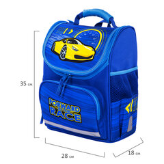 Ранец ПИФАГОР BASIC, с эргономичной спинкой, &laquo;Racing car&raquo;, 35&times;28&times;18 см, 270689
