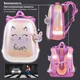 Ранец BRAUBERG SHINY, 2 отделения, с брелоком, "Счастливый кот", 38х28х14 см, 270697