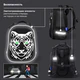 Ранец BRAUBERG SHINY, 2 отделения, с брелоком, "Тигр", СВЕТЯЩИЙСЯ РИСУНОК, 38х28х14 см, 270698