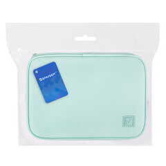 Пенал-косметичка BRAUBERG БОЛЬШОЙ, 1 отделение, 1 откидная планка, ткань, 21&times;15&times;6 см, &laquo;Mint&raquo;, 270705