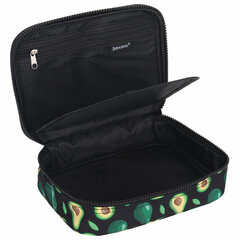 Пенал-косметичка BRAUBERG БОЛЬШОЙ, 1 отделение, 1 откидная планка, ткань, 21&times;15&times;6 см, &laquo;Avocado&raquo;, 270706