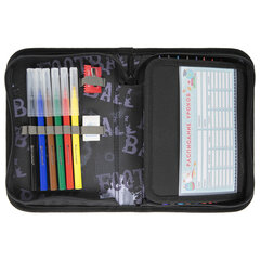 Пенал BRAUBERG с наполнением, 1 отделение, 1 откидная планка, 24 предмета, 21&times;14 см, &laquo;Fireball&raquo;, 270723