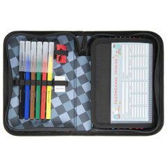 Пенал BRAUBERG с наполнением, 1 отделение, 1 откидная планка, 24 предмета, 21&times;14 см, &laquo;Fast car&raquo;, 270724