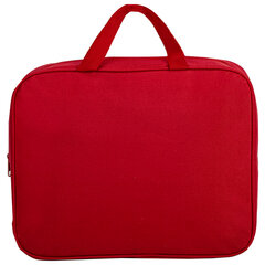 Папка на молнии с ручками STAFF EVERYDAY А4, 1 отделение, полиэстер, 80 мм, красная, 270739