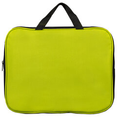 Папка на молнии с ручками STAFF EVERYDAY А4, 1 отделение, полиэстер, 80 мм, зеленая, 270742