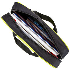 Папка на молнии с ручками STAFF EVERYDAY А4, 1 отделение, полиэстер, 80 мм, зеленая, 270742