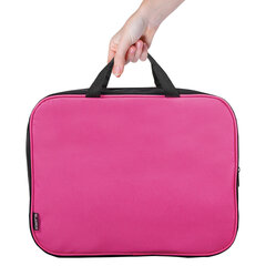 Папка на молнии с ручками STAFF EVERYDAY А4, 1 отделение, полиэстер, 80 мм, розовая, 270743