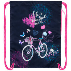 Мешок для обуви BRAUBERG PREMIUM, карман, подкладка, светоотражающие элементы, 43&times;33 см, &laquo;Beautiful ride&raquo;, 270746
