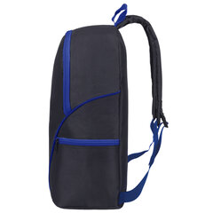Рюкзак STAFF TRIP универсальный, 2 кармана, черный с синими деталями, 40&times;27&times;15,5 см, 270786