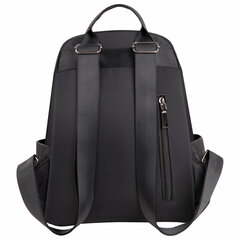 Рюкзак BRAUBERG PODIUM женский, карман-антивор, нейлон, черный, 32&times;26&times;15 см, 270815