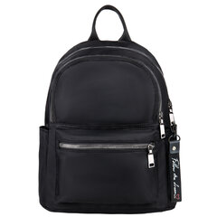 Рюкзак BRAUBERG PODIUM женский, 2 отделения, карман-антивор, нейлон, черный, 33&times;24&times;13 см, 270816