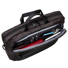 Сумка портфель BRAUBERG PRAGMATIC с отделением для ноутбука 15-16", "Vector", серо-черная, 30&times;42&times;8 см, 270827