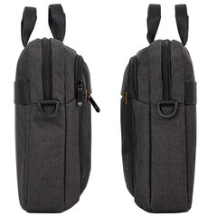 Сумка портфель BRAUBERG PRAGMATIC с отделением для ноутбука 15-16", "Vector", серо-черная, 30&times;42&times;8 см, 270827