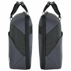 Сумка портфель BRAUBERG MODERN с отделением для ноутбука 15-16", откидная крышка, серая, 29&times;42&times;11 см, 270828