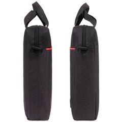 Сумка портфель BRAUBERG PRACTICAL с отделением для ноутбука 15,6", &laquo;Red line&raquo;, черная, 29&times;40&times;7 см, 270829