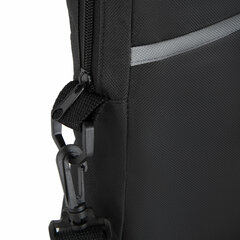 Сумка для документов STAFF MANAGER на молнии с карманом, полиэстер, черно-серый, 32&times;37&times;5 см, 270836