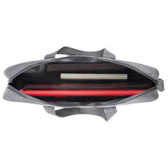 Сумка для документов STAFF MANAGER на молнии с карманом, полиэстер, серо-бирюзовая, 32&times;37&times;5 см, 270837