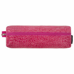 Пенал-косметичка BRAUBERG, &laquo;крокодиловая кожа&raquo;, 20&times;6&times;4 см, &laquo;Ultra pink&raquo;, 270850