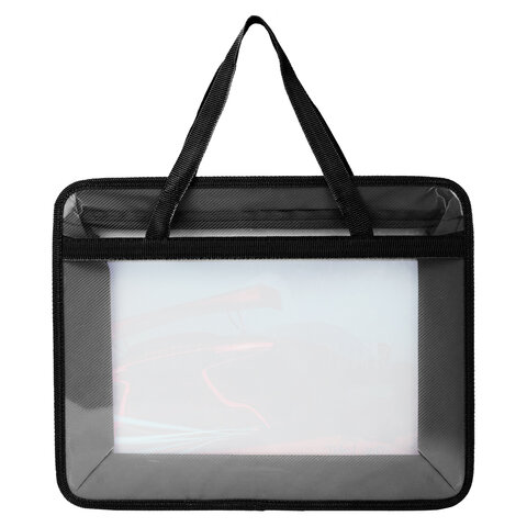 Папка на молнии с ручками BRAUBERG А4, 1 отделение, пластик, 80 мм, "Speed", 270872 - фото 5