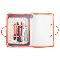 Папка для труда на молнии с ручками ПИФАГОР А4, 1 отделение, пластик, органайзер, &laquo;Foxes&raquo;, 270876
