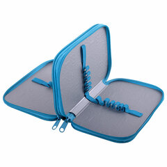 Пенал ЮНЛАНДИЯ, 2 отделения, ламинированный картон, 19&times;11 см, &laquo;Space smile&raquo;, 270890