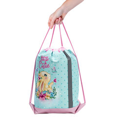 Мешок для обуви ЮНЛАНДИЯ, плотный, светоотражающая полоса, полиэстер, 46&times;36 см, &laquo;Little cutie&raquo;, 270914