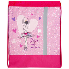 Мешок для обуви ЮНЛАНДИЯ, плотный, светоотражающая полоса, 46&times;36 см, полиэстер, &laquo;Ballerina&raquo;, 270915