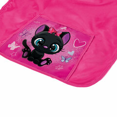 Накидка фартук с нарукавниками для труда ПИФАГОР, 1 карман, 46&times;54 см, &laquo;Black kitten&raquo;, 270922