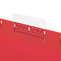 Подвесные папки А4 (350&times;240 мм) до 80 л., КОМПЛЕКТ 10 шт., красные, картон, STAFF, 270931