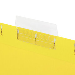 Подвесные папки A4/<wbr/>Foolscap (404&times;240 мм) до 80 л., КОМПЛЕКТ 10 шт., желтые, картон, STAFF, 270935