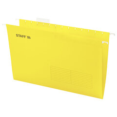 Изображение товара Подвесные папки A4/Foolscap (404×240 мм) до 80 л., КОМПЛЕКТ 10 шт., желтые, картон, STAFF, 270935