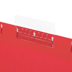 Подвесные папки A4/<wbr/>Foolscap (404&times;240 мм) до 80 л., КОМПЛЕКТ 10 шт., красные, картон, STAFF, 270936