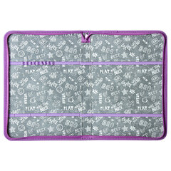 Папка для труда на молнии BRAUBERG А4 с ручкой, 1 отделение, картон, органайзер, &laquo;Charming kitten&raquo;, 270991