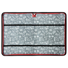 Папка на молнии BRAUBERG А4 с ручкой, с органайзером, 1 отделение, &laquo;Black football&raquo;, 270992