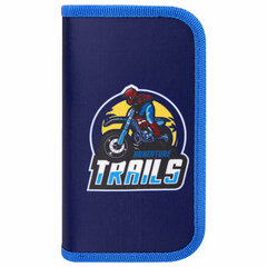 Пенал ЮНЛАНДИЯ, 2 отделения, полиэстер, 19&times;11 см, &laquo;Adventure trails&raquo;, 271025