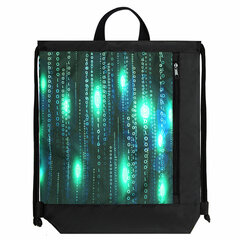 Мешок для обуви ЮНЛАНДИЯ, с ручками, боковой карман на молнии, 46&times;36 см, &laquo;Matrix&raquo;, 271068