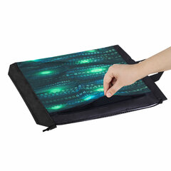 Мешок для обуви ЮНЛАНДИЯ, с ручками, боковой карман на молнии, 46&times;36 см, &laquo;Matrix&raquo;, 271068