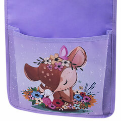 Кармашки-органайзер в шкафчик для детского сада ЮНЛАНДИЯ, с ПРОЗРАЧНЫМ КАРМАНОМ, увеличенный размер, 26&times;80 см, &laquo;Deer&raquo;, 271070