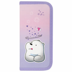 Пенал ПИФАГОР, 1 отделение, ламинированный картон, 19&times;9 см, &laquo;White bear&raquo;, 271098