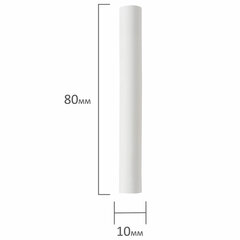 Мел белый круглый мягкий 100 штук, BRAUBERG &laquo;АКАДЕМИЯ&raquo;, картонная упаковка (АЛГЕМ), 271146