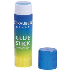 Клей-карандаш в градиентном корпусе BRAUBERG &laquo;Grade&raquo;, 21 г, PVP-основа, ассорти, 271247