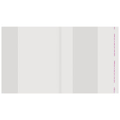 Обложки ПП для тетрадей и учебников, НАБОР 15 шт., КЛЕЙКИЙ КРАЙ, 80 мкм, универсальные, прозрачные, ПИФАГОР, 271264