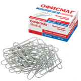 Скрепки большие ЭКСТРА ОФИСМАГ 50 мм оцинкованные 50 штук, 271317